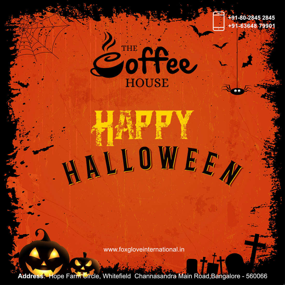 Cafe Halloween Poster