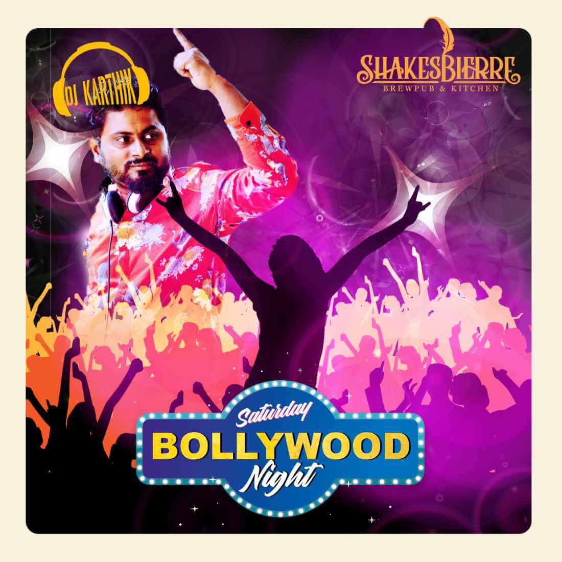 Shakesbierre Bollywood Night creative