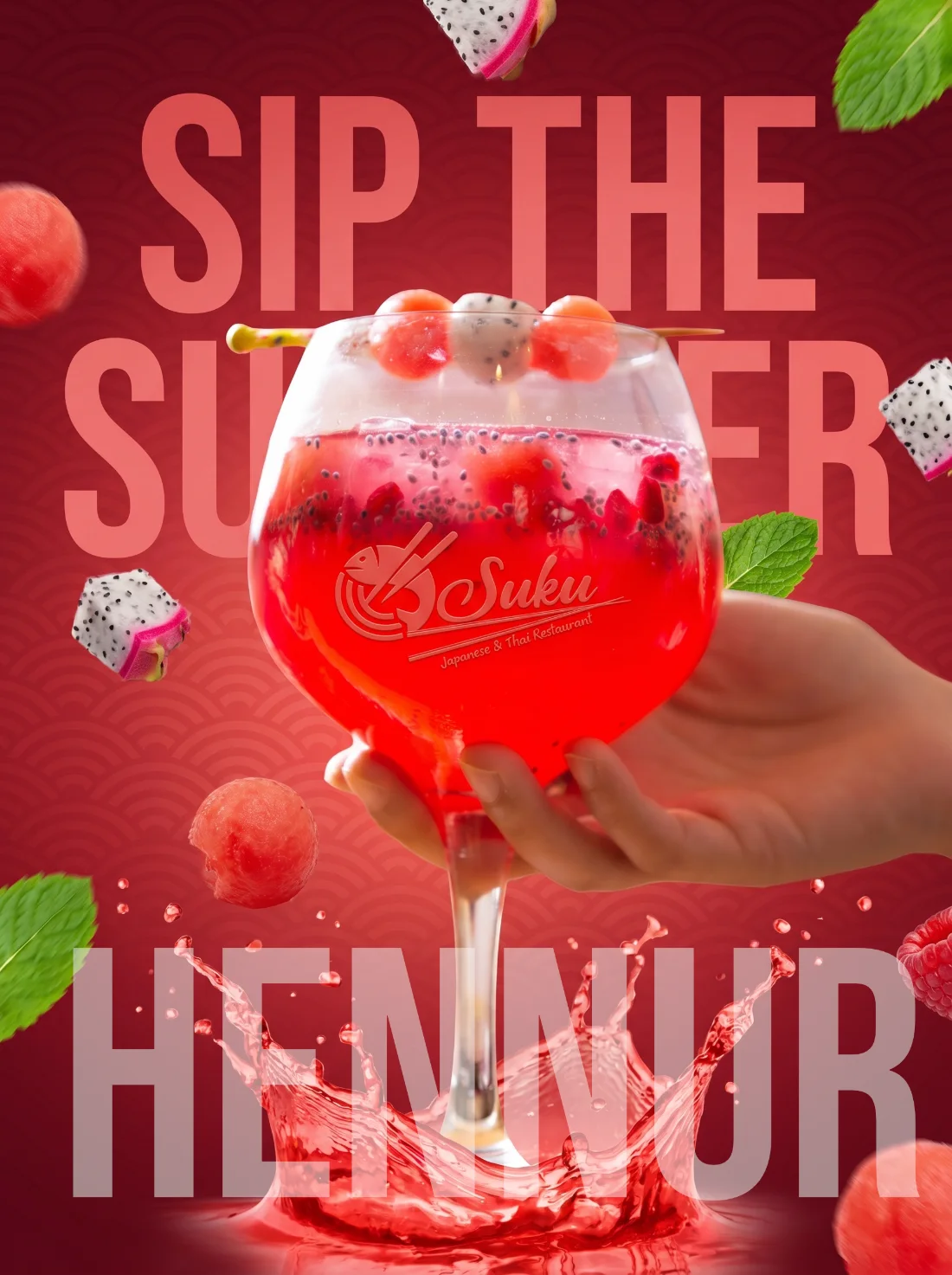 Summer drinks creative for Japanese restaurant